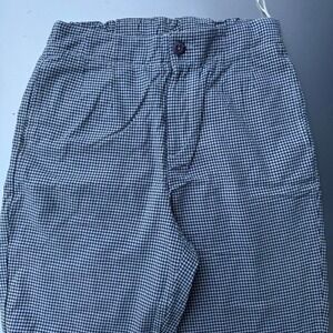 Free People Pajama Blue and white checked plaid sleep sweatpants trousers